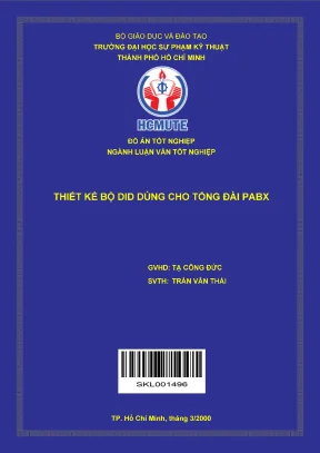 Thiết kế bộ did dùng cho tổng đài pabx