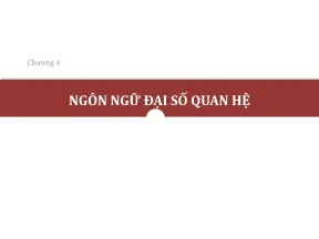 Ngôn ngữ đại số quan hệ