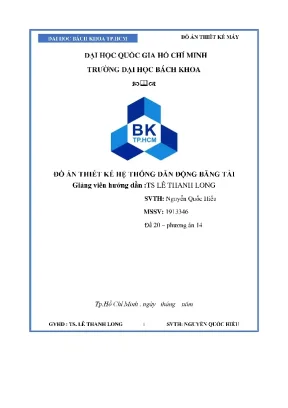 Đồ án thiết kế hệ thống dẫn động băng tải 4