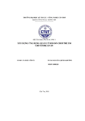 Đồ án học phần ktpm 1 xây dựng ứng dụng quản lý bán đồ chơi trẻ em cho store an an