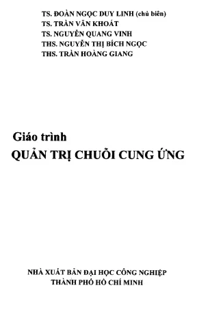 Giáo trình quản trị chuỗi cung ứng iuh