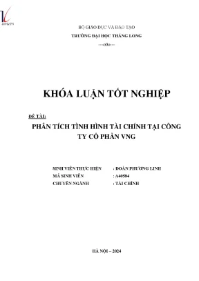 Phân tích tình hình tài chính tại công ty cổ phần vng