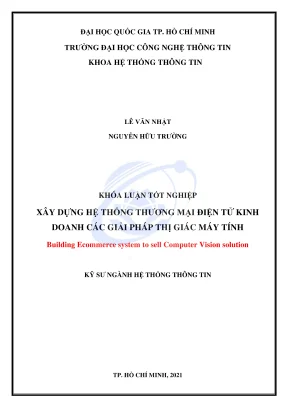 Khóa luận tốt nghiệp hệ thống thông tin xây dựng hệ thống thương mại điện tử kinh doanh các giải pháp về thị giác máy tính