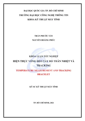 Khóa luận tốt nghiệp kỹ thuật máy tính hiện thực vòng đeo tay đo thân nhiệt và tracking