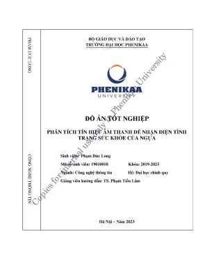 Phân tích tín hiệu âm thanh để nhận diện tình trạng sức khỏe của ngựa