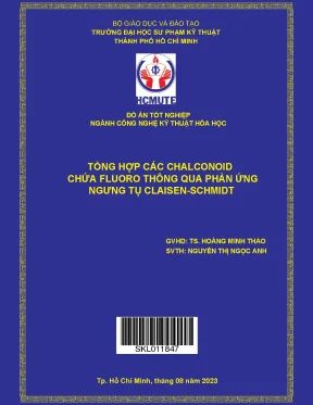 Tổng hợp các chalconoid chứa fluoro thông qua phản ứng ngưng tụ claisen schmidt