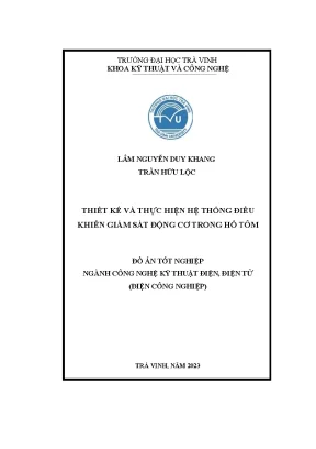 Thiết kế và thực hiện hệ thống điều khiển giám sát động cơ trong hồ tôm