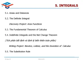 Chapter 5 integrals