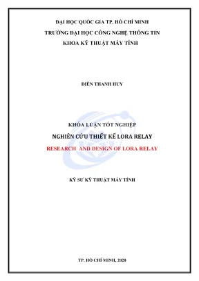 Khóa luận tốt nghiệp kỹ thuật máy tính nghiên cứu thiết kế lora relay
