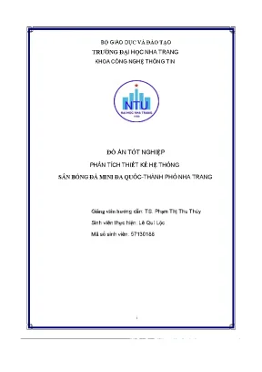 Đồ án tốt nghiệp phân tích thiết kế hệ thống sân bóng đá mini đa quốc thành phố nha trang