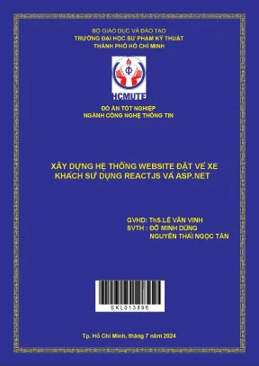 Đồ án tốt nghiệp công nghệ thông tin xây dựng hệ thống website đặt vé xe khách sử dụng reactjs và asp net