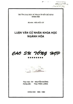 Khóa luận tốt nghiệp hóa học cao su tổng hợp