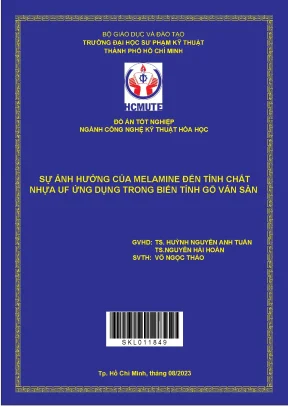 Sự ảnh hưởng của melamine đến tính chất nhựa uf ứng dụng trong biến tính gỗ ván sàn