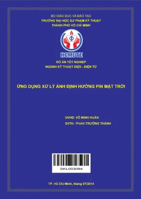 Ứng dụng xử lý ảnh định hướng pin mặt trời