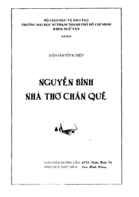 Khóa luận tốt nghiệp ngữ văn nguyễn bính nhà thơ chân quê