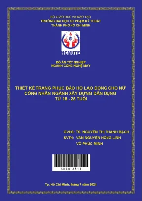 Đồ án tốt nghiệp công nghệ may thiết kế trang phục bảo hộ lao động cho nữ công nhân ngành xây dựng dân dụng từ 18 25 tuổi