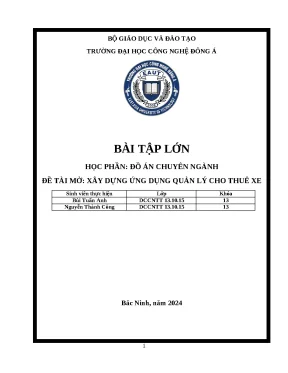 Bài tập lớn học phần đồ án chuyên ngành đề tài mở xây dựng ứng dụng quản lý cho thuê xe