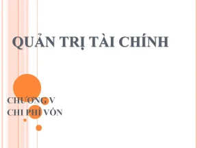 Chương 5 chi phí vốn