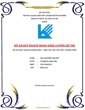 Đồ án quy hoạch mạng năng lượng đô thị đồ án quy hoạch phân khu khu đô thị tây bắc thành phố