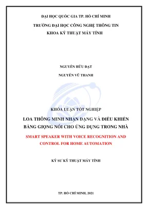Khóa luận tốt nghiệp kỹ thuật máy tính loa thông minh nhận dạng và điều khiển bằng giọng nói cho ứng dụng trong nhà