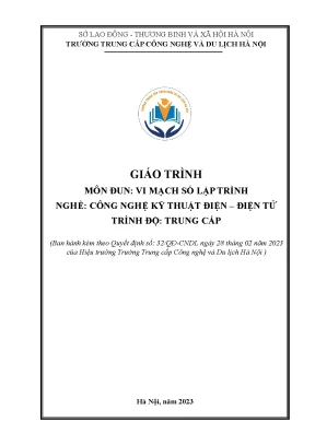 Giáo trình vi mạch số lập trình nghề công nghệ kỹ thuật điện điện tử trung cấp
