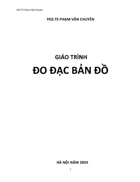 Giáo trình đo đạc bản đồ pgs ts phạm văn chuyên