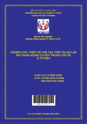 Nghiên cứu thiết kế chế tạo thiết bị giả lập âm thanh động cơ đốt trong cho xe ô tô điện