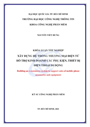 Khóa luận tốt nghiệp công nghệ phần mềm xây dựng hệ thống thương mại điện tử hỗ trợ kinh doanh các thiết bị phụ kiện điện thoại di động