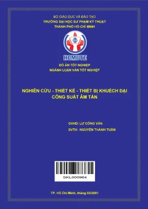 Nghiên cứu thiết kế thiết bị khuếch đại công suất âm tần