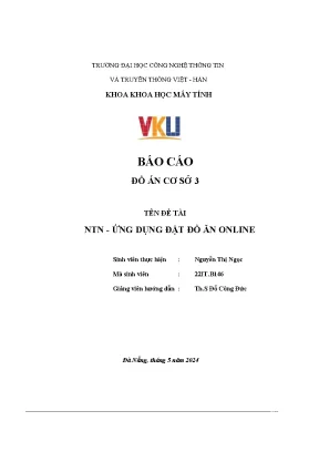 Báo cáo đồ án cơ sở 3 ntn ứng dụng đặt đồ ăn online