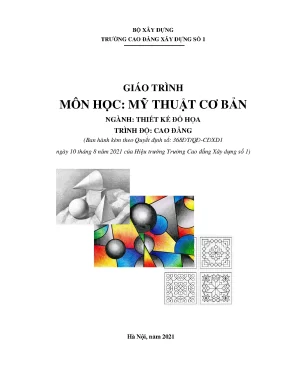 Giáo trình mỹ thuật cơ bản ngành thiết kế đồ họa cao đẳng trường cao đẳng xây dựng số 1