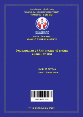 Ứng dụng xử lý ảnh trong hệ thống an ninh xe hơi