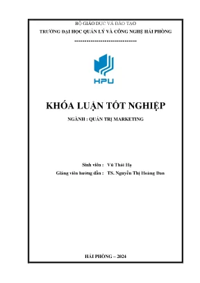 Khóa luận hoàn thiện công tác marketing tại công ty cổ phần vật liệu xây dựng kỹ thuật cao