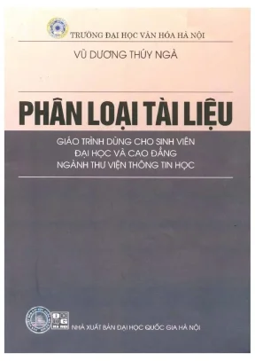 Phân loại tài liệu nxb đại học quốc gia 2009 vũ dương thúy ngà 240 trang