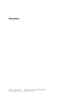 Genomics essential methods mike starkey