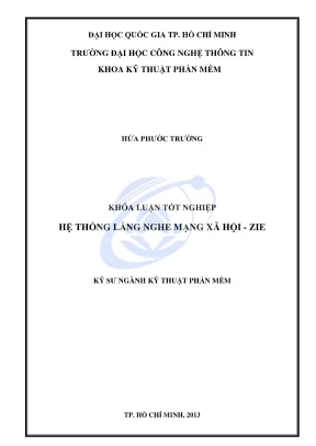 Khóa luận tốt nghiệp kỹ thuật phần mềm zie buzz social media listening system hệ thống thu thập và khai thác mạng xã hội