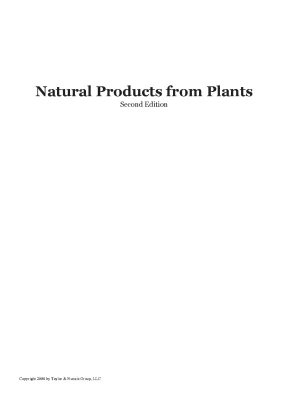 Natural products from plants leland j cseke