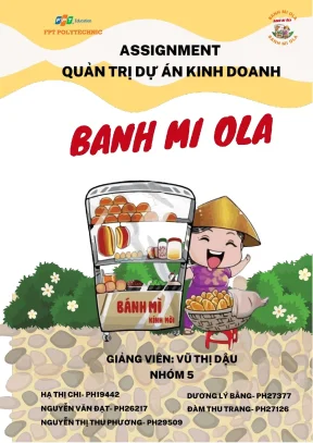 Assignment quản trị dự án kinh doanh tên dự án bánh mì ola dự án