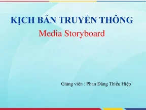 Kịch bản truyền thông media storyboard
