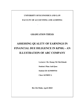 Assessing quality of earnings in r nfinancial due diligence in kpmg an r nillustration of abc company
