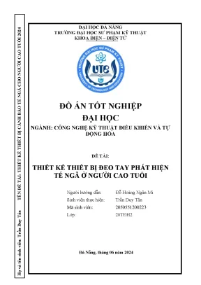 Thiết kế thiết bị đeo tay phát hiện té ngã ở người cao tuổi