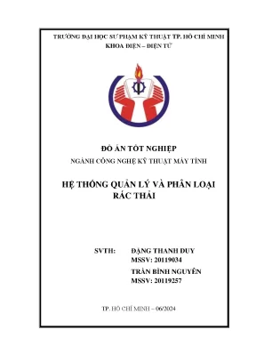 Mô hình thùng rác thông minh