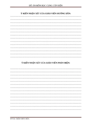Đồ án môn học cung cấp điện giới thiệu chung về nhà máy cơ khí và yêu cầu cung cấp điện cho hộ phụ tải