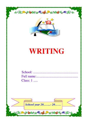 Tập viết từ vựng lớp 1