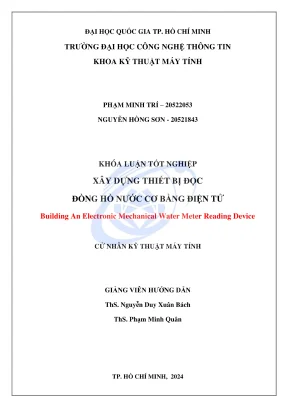 Khóa luận tốt nghiệp kỹ thuật máy tính xây dựng thiết bị đọc đồng hồ nước cơ bằng điện tử