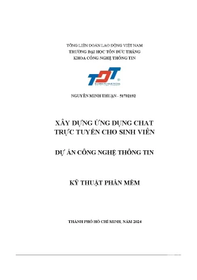 Xây dựng ứng dụng chat trực tuyến cho sinh viên dự án công nghệ thông tin
