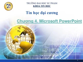 Tin học đại cương chương 4 microsoft powerpoint