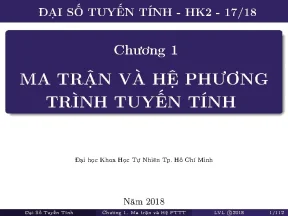Chương 1 ma trận và hệ phương trình tuyến tính