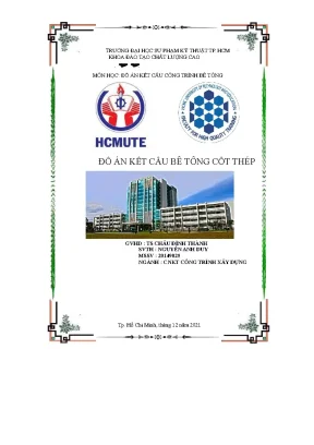 Đồ án kết cấu bê tông cốt thép