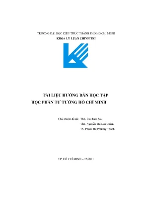 Tài liệu hướng dẫn học tập học phần tư tưởng hồ chí minh